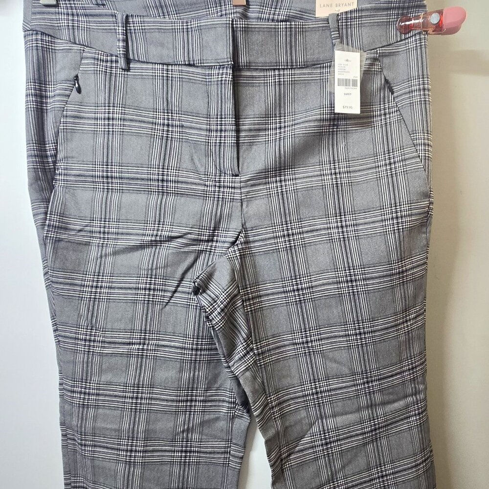 LANE BRYANT CHECK PANTS
